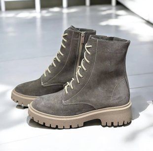 Жіночі черевики на платформі натуральна замша NODA 2-1 13034-41 фото
