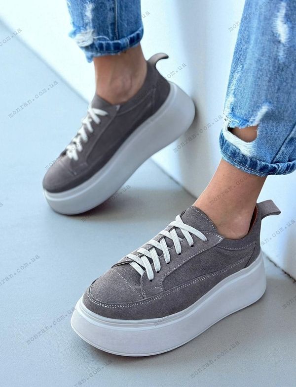 Жіночі кросівки на платформі натуральна замша SARISA 1-3 13736-36 фото