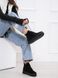 Жіночі черевики - хайтопи чорні на платформі натуральна замша TOPI 1-3, 41, деми, байка