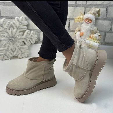 Зимові жіночі черевики - уггі на платформі натуральна замша ARCTICK 1-1, 41, зима, набивна вовна