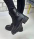 Жіночі черевики чорні на платформі натуральна шкіра DONA 1-2, 41, деми, байка
