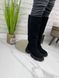 Жіночі чоботи на низькому ходу чорні з натуральної замши MARINA 1-2, 41, деми, байка
