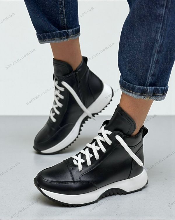Женские высокие кроссовки на платформе натуральная кожа SORIS 1-5 14047 фото