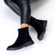 Женские челси ботинки на низком ходу натуральная замша RIM 1-2, 36, зима, набивная шерсть