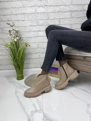 Жіночі черевики челсі на низькому ходу натуральна шкіра BERTA 1-4, 41, деми, байка