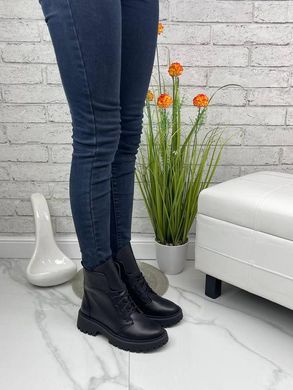 Женские ботинки на шнурках натуральная кожа ZARI 1-3, 36, зима, набивная шерсть