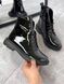 Женские ботинки на низком ходу на шнурках натуральный лак ELA 1-5, 36, зима, набивная шерсть