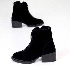 Женские ботинки не высокий каблук натуральная замша DINA 1-2, 41, деми, байка