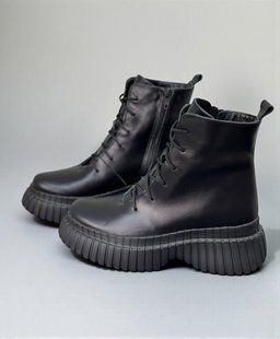 Женские ботинки на шнурках на платформе натуральная кожа TOTIS 1-2 15003-41 фото