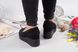 Женские туфли черные на танкетке натуральная замша EMIO 3, 41, деми, натуральная кожа