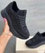 Жіночі кросівки чорні на платформі натуральна замша FALCO 1-3, 41, деми, натуральна шкіра