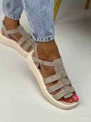 Жіночі сандалі на платформі натуральна замша LIZ 2-1, 41, літо, натуральна шкіра