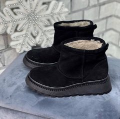 Зимние женские ботинки - угги на платформе натуральная замша ARCTICK 1-2, 41, зима, набивная шерсть