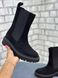 Жіночі чоботи чорні натуральна замша SOVA 1-3, 36, зима, набивна вовна