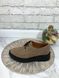 Женские туфли бежевые невысокая платформа, шнурки натуральная замша BIMA 1-5, 36, деми, натуральная кожа