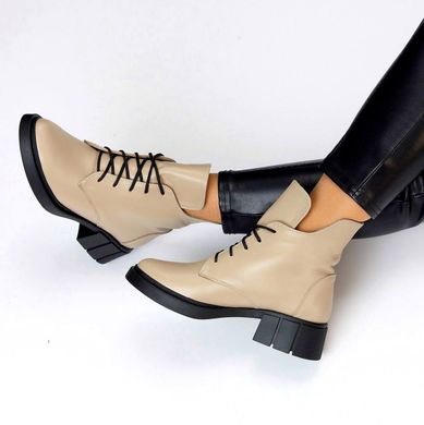 Женские ботинки на невысоком каблуке натуральная кожа MANI 2-2, 36, зима, набивная шерсть