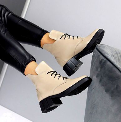 Женские ботинки на невысоком каблуке натуральная кожа MANI 2-2, 41, зима, набивная шерсть
