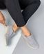 Жіночі туфлі на низькому ходу сірі натуральна замша MAVI 5-1, 41, деми, натуральна шкіра