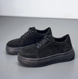 Жіночі кеди на платформі натуральна замша NITA 1-3 15459-36 фото