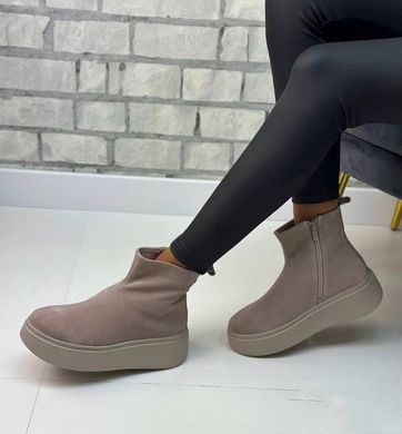Женские ботинки на высокой платформе натуральная замша LIKA 2-3, 41, деми, байка