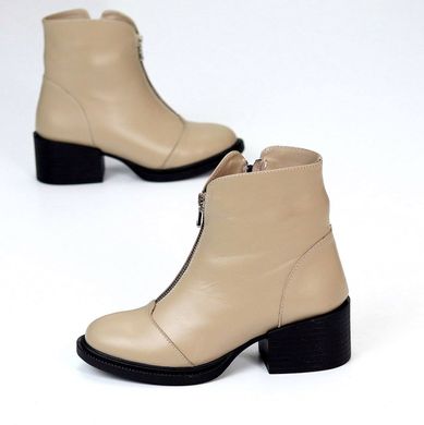Женские ботинки не высокий каблук натуральная кожа DINA 1-3, 40, зима, набивная шерсть