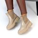 Жіночі черевики челсі на платформі зі шнурками натуральна шкіра LETICIA 1-2, 36, зима, набивна вовна