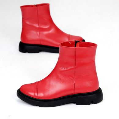 Жіночі челсі черевики на низькому ходу натуральна шкіра RIM 1-6, 41, зима, набивна вовна
