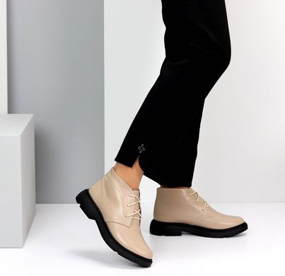 Женские ботинки на низком ходу на шнурках натуральная кожа TIRO 2-1, 36, зима, набивная шерсть