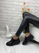 Женские туфли черные невысокая платформа, шнурки натуральная кожа BIMA 1-1, 40, деми, натуральная кожа