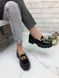 Женские туфли - лоферы черные на тракторной подошве натуральный лак ELINA 1-1, 41, деми, натуральная кожа