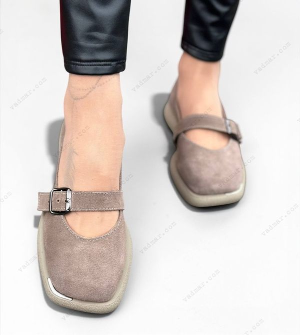 Женские туфли - лоферы с застежкой натуральная замша SOFA 1-4 20411-36 фото