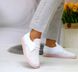 Жіночі туфлі з перфорацією на шнурках білі натуральна шкіра TIRA 2-1, 36, деми, натуральна шкіра