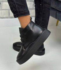 Женские ботинки - хайтопы на платформе натуральная кожа DANI 2-2, 36, зима, набивная шерсть