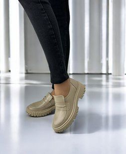 Жіночі туфлі - лофери на платформі натуральна шкіра NIKOL 2-1 13874-41 фото