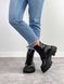 Женские ботинки на платформе черные натуральная кожа LANI 1-2, 36, зима, набивная шерсть