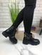 Жіночі черевики чорні на платформі натуральна шкіра KLAS 1-1, 36, зима, набивна вовна