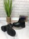 Жіночі черевики чорні на платформі натуральна шкіра KLAS 1-1, 36, зима, набивна вовна