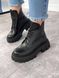 Жіночі черевики на платформі чорна натуральна шкіра LANI 1-2, 41, деми, байка