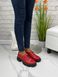 Жіночі туфлі червоні на протекторної підошві натуральна шкіра TOTIS 1-3, 41, деми, натуральна шкіра