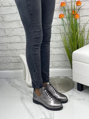 Женские ботинки на низком ходу бронза натуральная кожа TOR 3, 41, деми, натуральная кожа