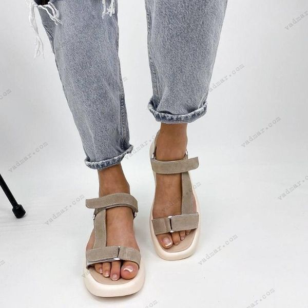 Женские босоножки на платформе из натуральной замши DONI 1-3 13300-41 фото