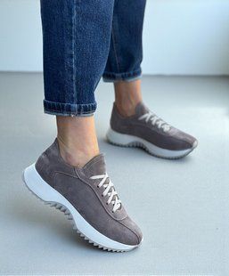 Жіночі кросівки на платформі натуральна замша NICE 1-1 18110-36 фото