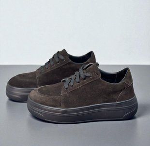Жіночі кеди на платформі натуральна замша NITA 1-4 15458-36 фото