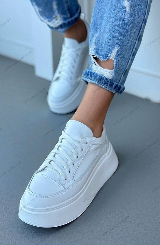 Женские кроссовки на платформе натуральная кожа SARISA 1-6 13202-36 фото