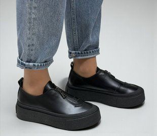 Жіночі кеди із змійкою спереду на платформі DISA 1-5 13653-36 фото