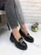 Жіночі туфлі - лофери чорні на тракторній підошві натуральна шкіра ELINA 1-2, 41, деми, натуральна шкіра