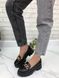 Женские туфли - лоферы черные на тракторной подошве натуральная кожа ELINA 1-2, 36, деми, натуральная кожа