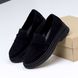 Жіночі туфлі - лофери на платформі натуральна замша LORI 1-3, 36, деми, натуральна шкіра