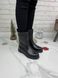 Жіночі черевики з натуральної шкіри чорні без каблука PILA 1-1, 41, деми, байка