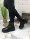 Жіночі черевики на платформі чорна натуральна шкіра SOTA 1-1, 41, деми, байка